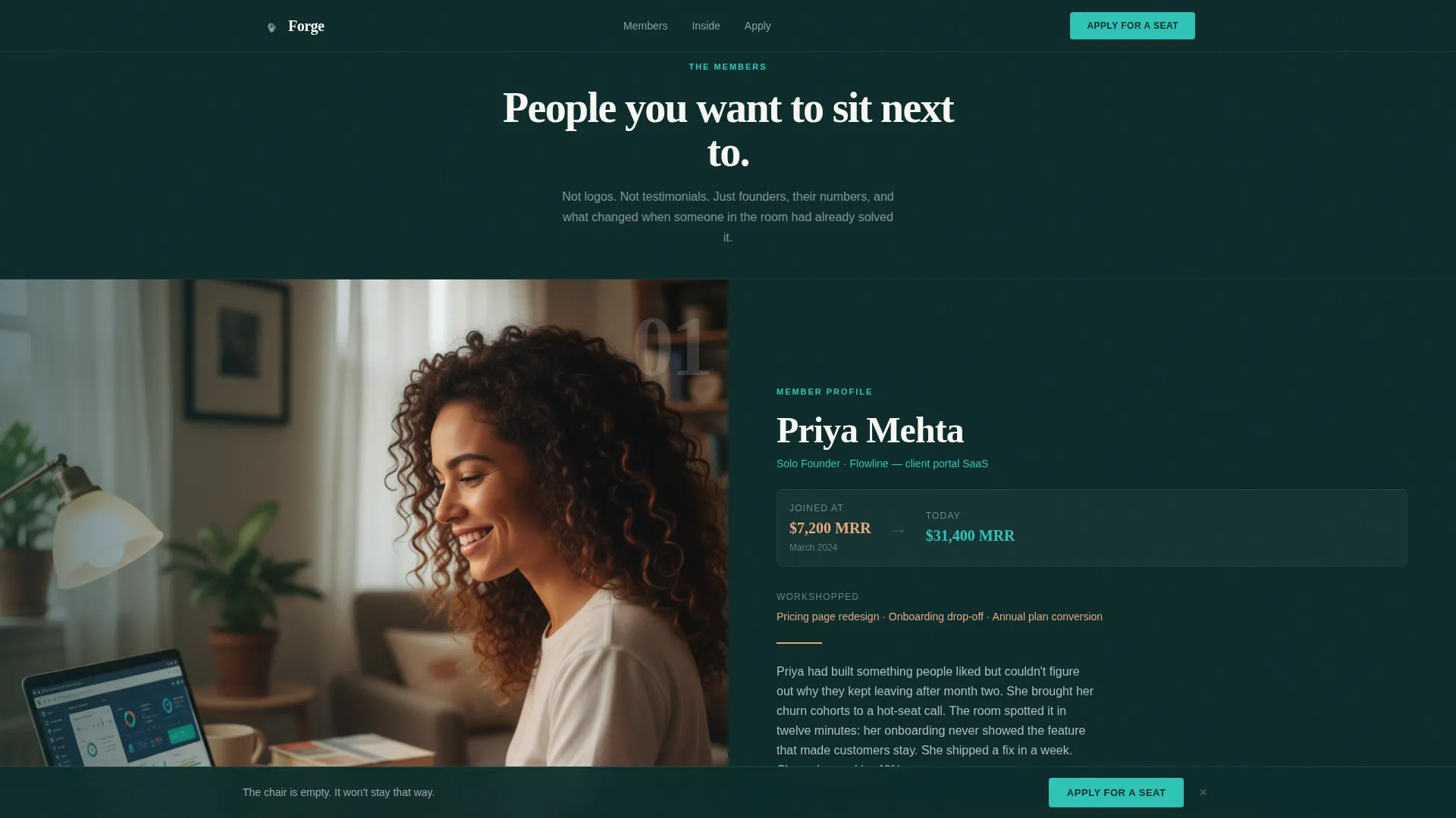 SaaS Mastermind Community Landing Page Template