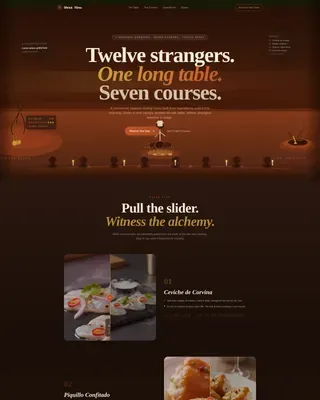 Agrarian Spanish Tasting Menu Landing Page Template