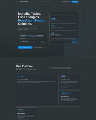 Actuary Booking Website Template
