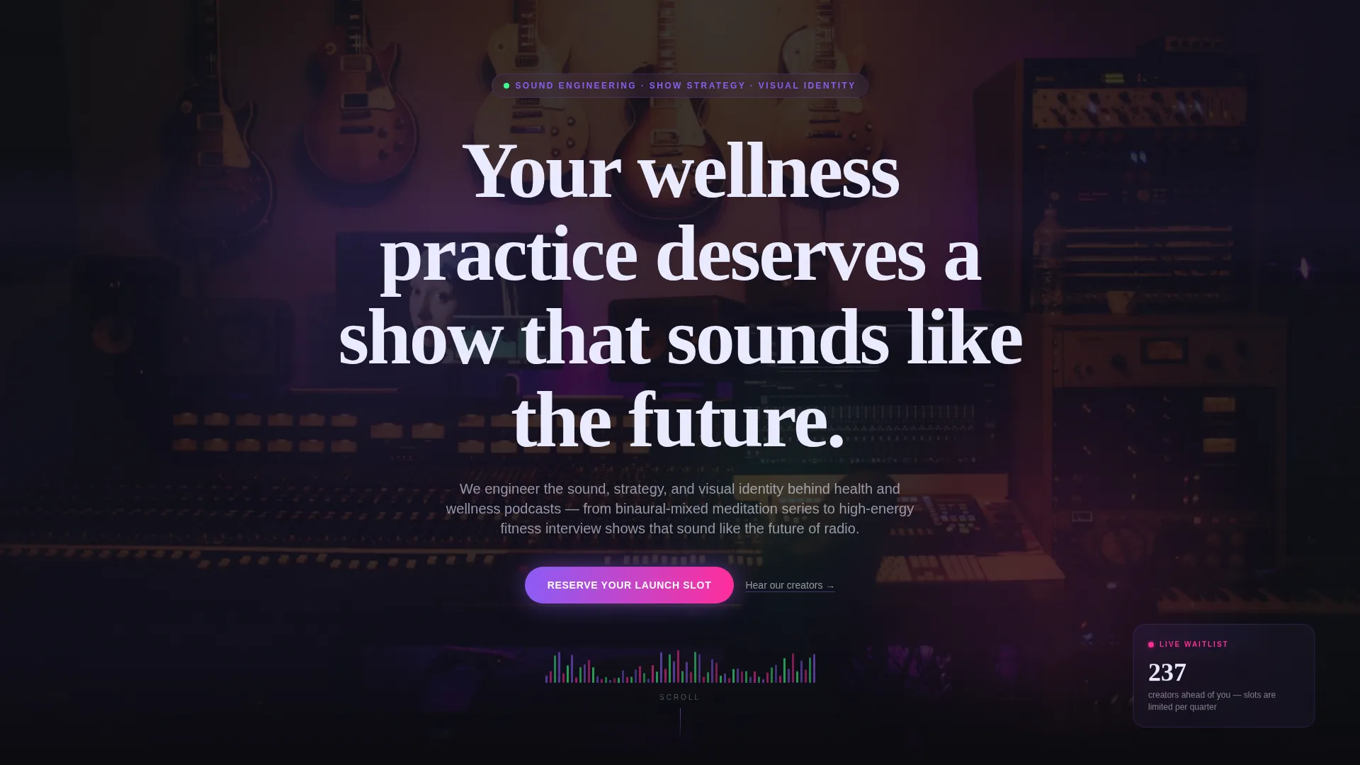 Content Creator Pre-Launch Website Template