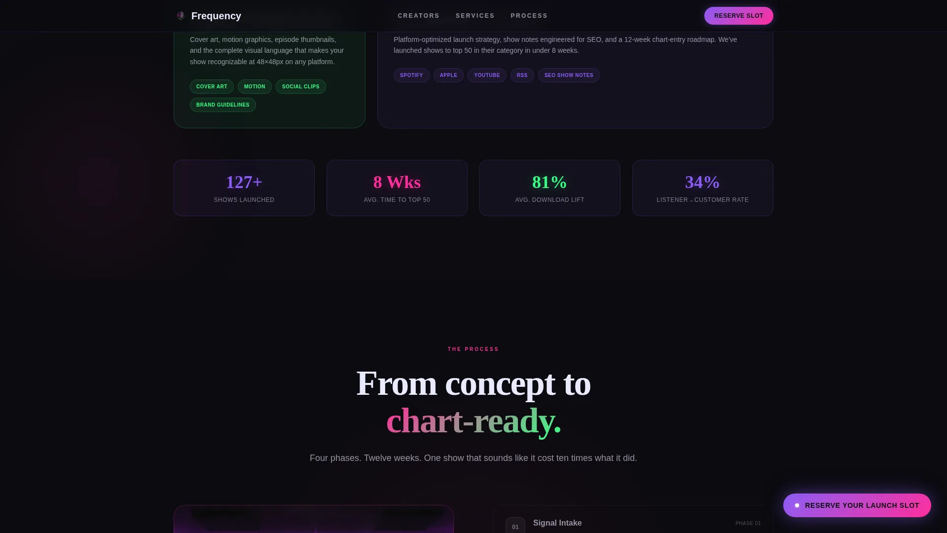 Content Creator Pre-Launch Website Template
