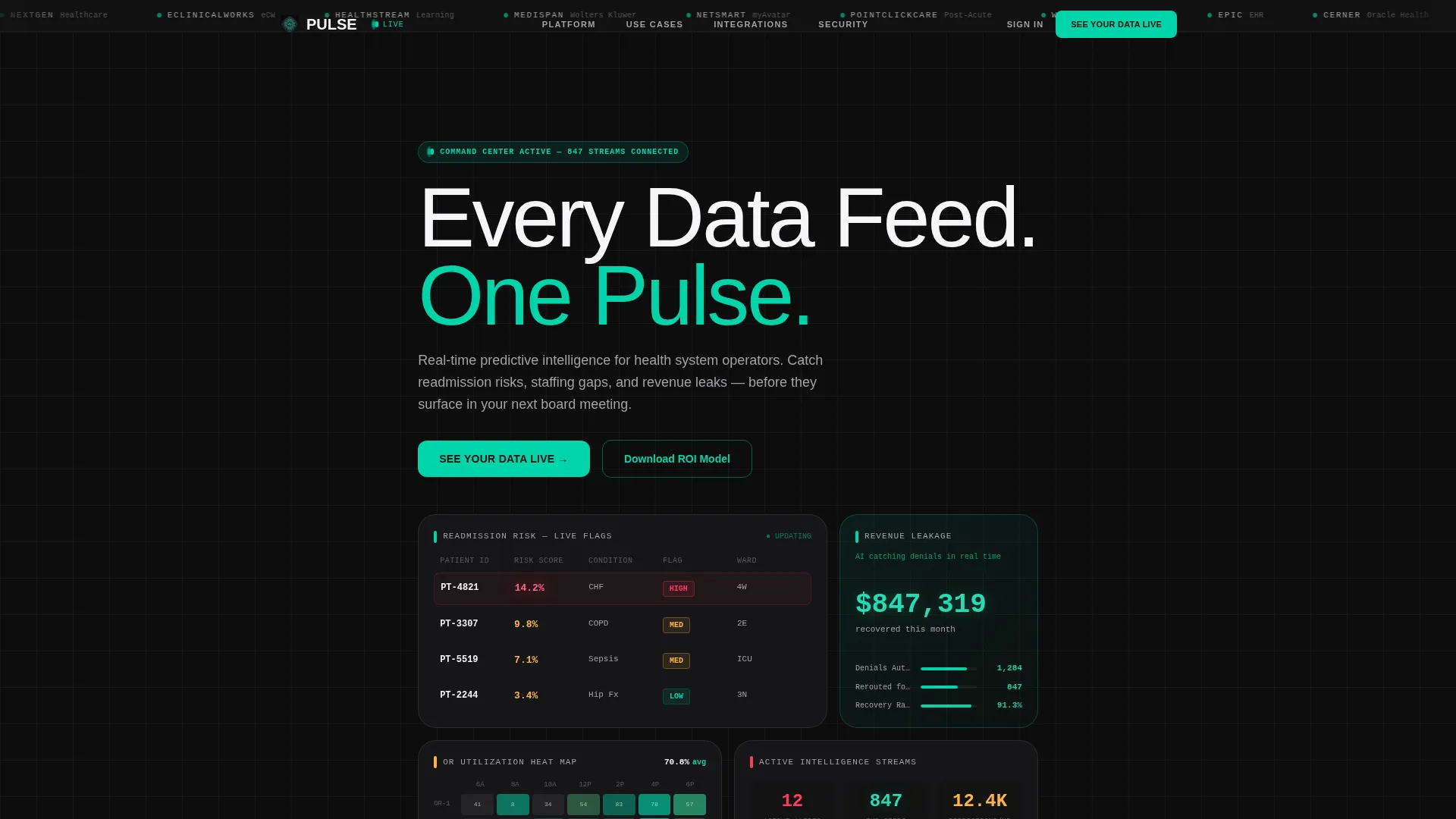 AI for Healthcare Professional Website Template