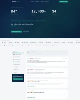 Compliance Consultancy Sidebar Landing Page Template