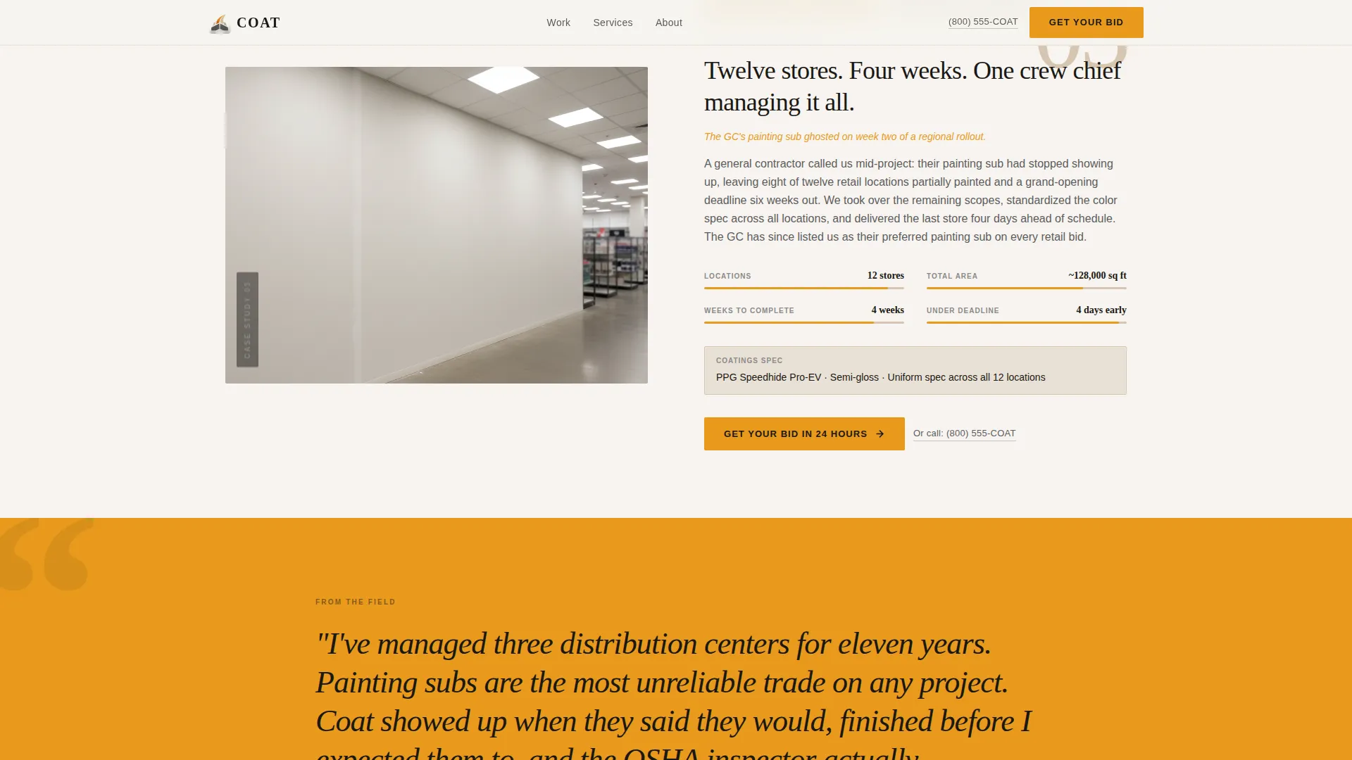 Painting & Wallpaper Portfolio Website Template