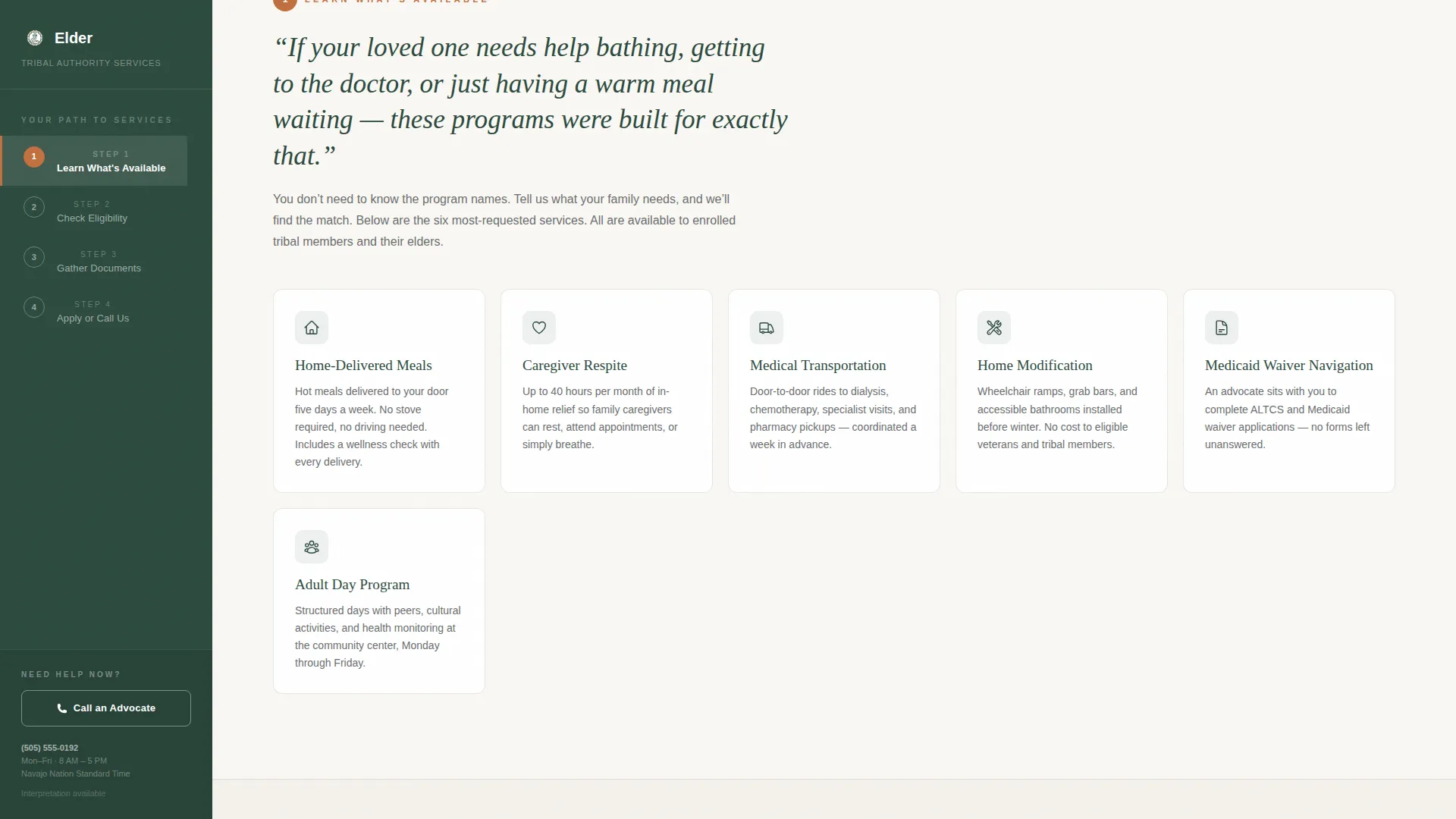 Senior & Disability Professional Website Template