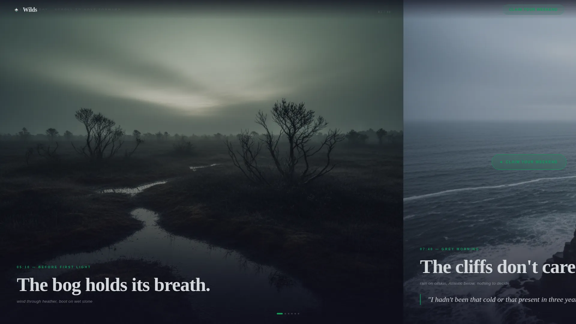 Ireland Wellness Retreat Landing Page Template