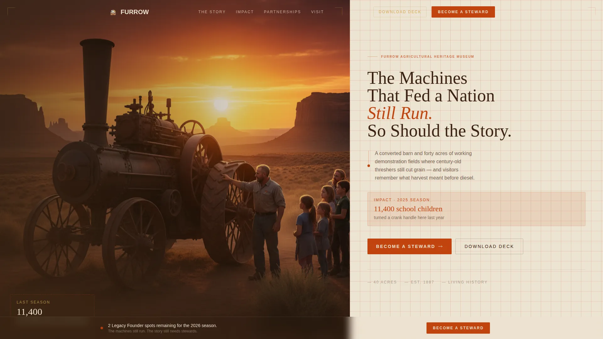 Agri-Tourism & Farm Experience Professional Website Template