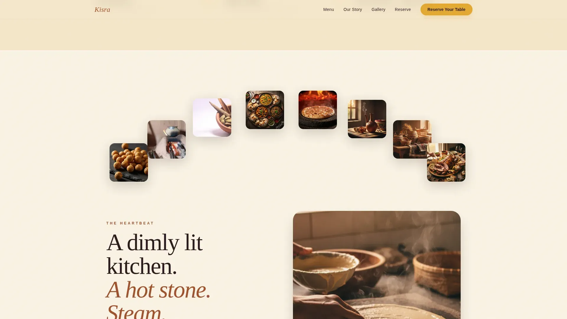 Sudanese Restaurant Landing Page Template