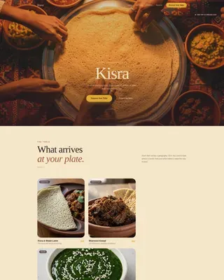 Sudanese Restaurant Landing Page Template
