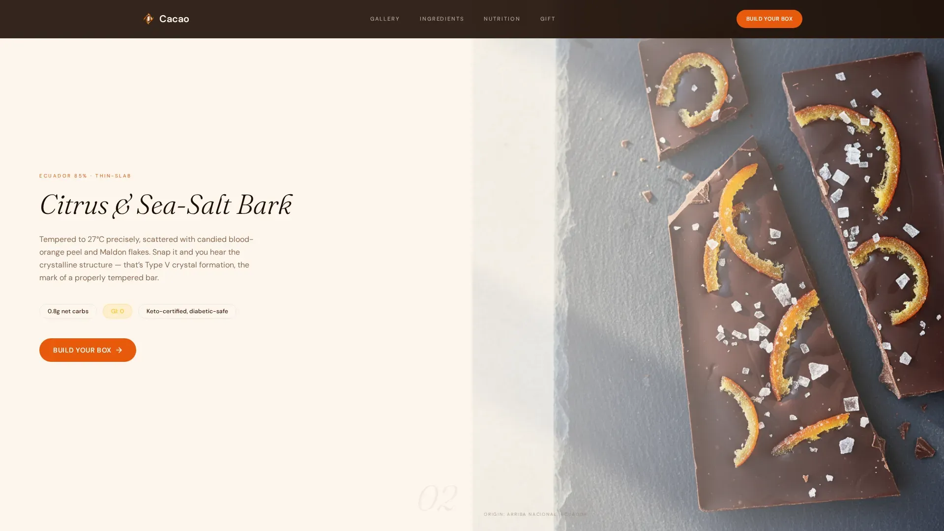 Advanced Chocolate & Confectionery Portfolio & Case Study Website Template