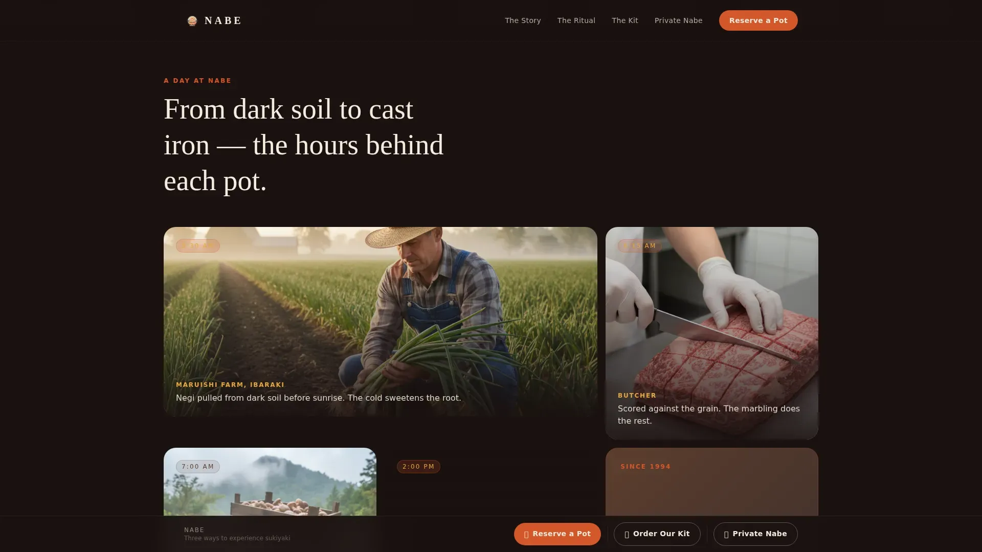 Regional & Specialty Restaurant Professional Website Template