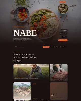 Regional & Specialty Restaurant Professional Website Template