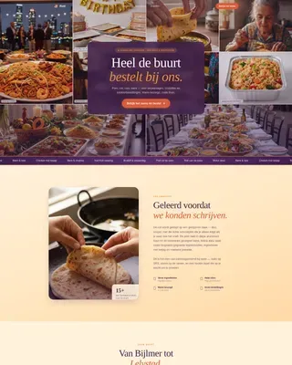Surinamese Catering Landing Page Template