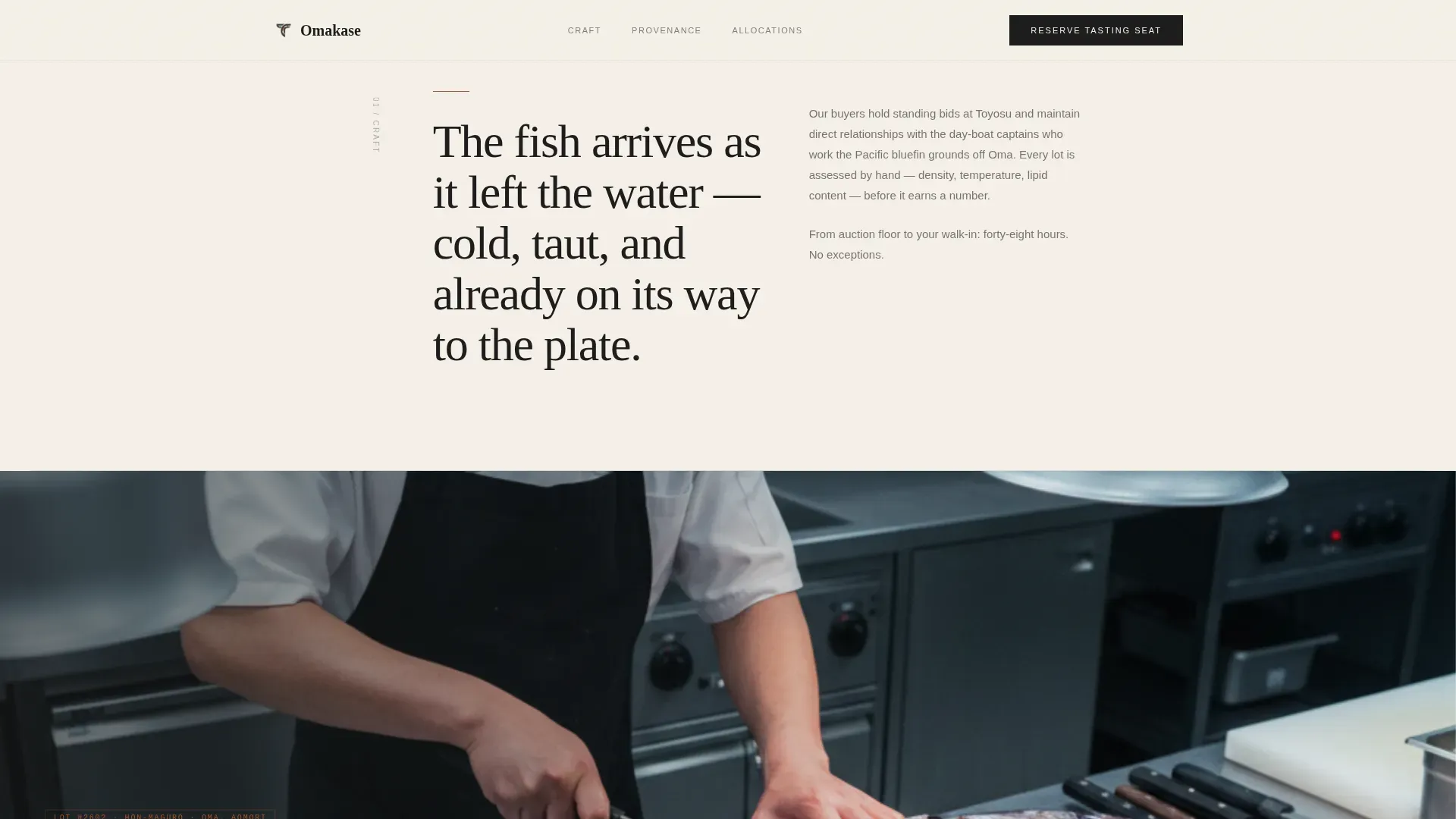 Certified Meat & Seafood Professional Website Template