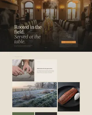 Nordic Restaurant Landing Page Template