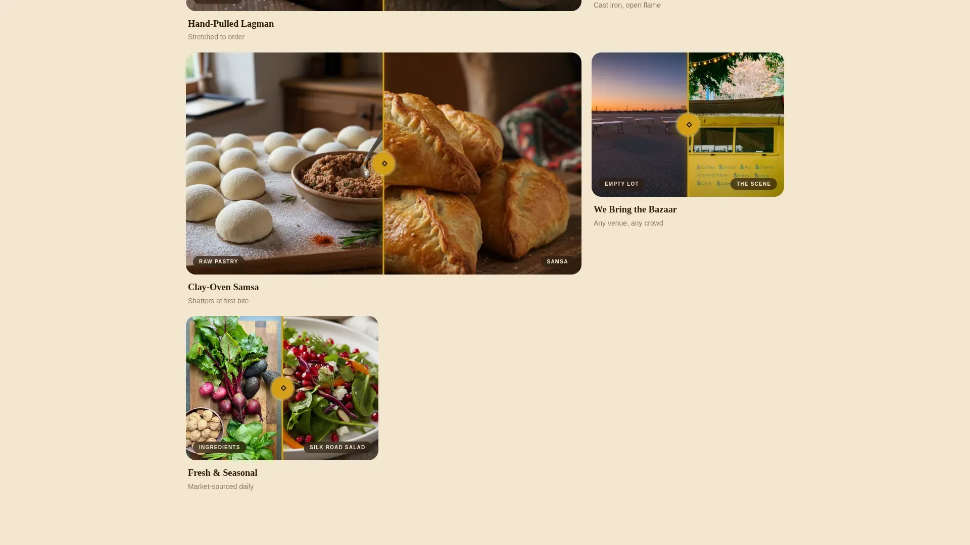 Tajik Food Truck Landing Page Template