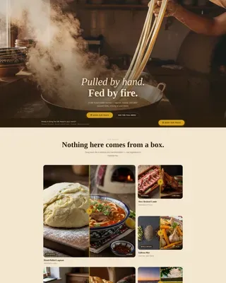 Tajik Food Truck Landing Page Template