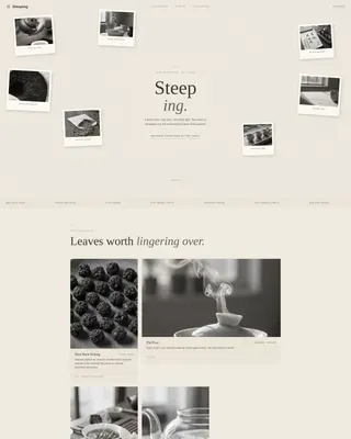 Tea House Event Registration Landing Page Template
