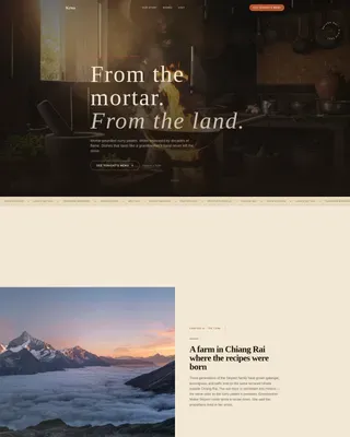 Thai Casual Dining Landing Page Template