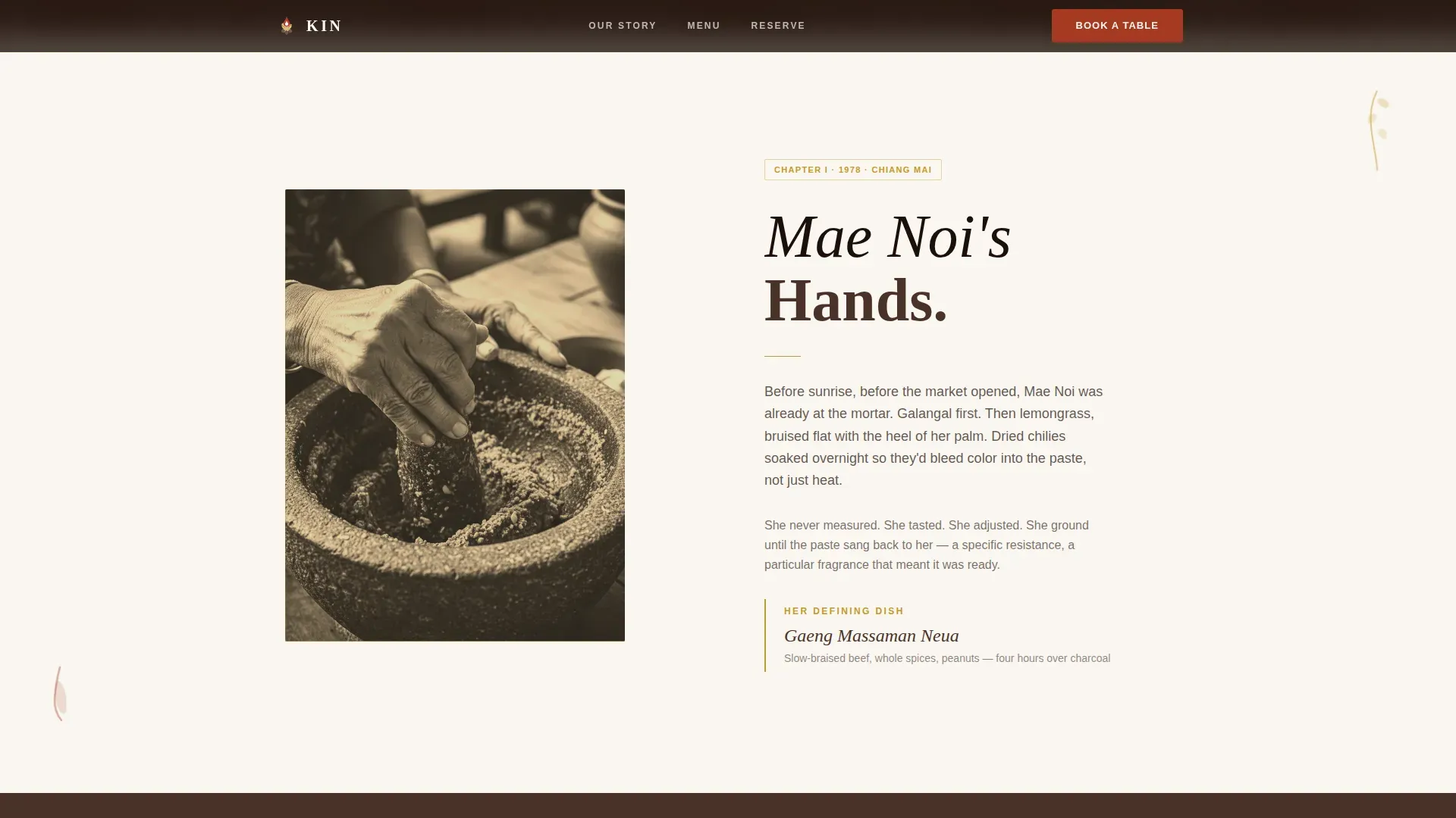 Specialist Regional & Ethnic Restaurant Professional Website Template