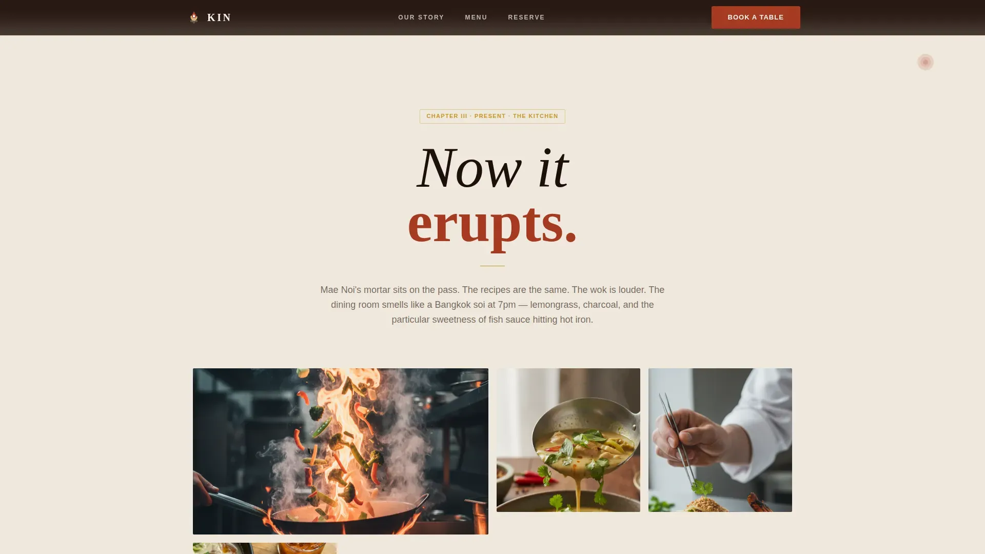 Specialist Regional & Ethnic Restaurant Professional Website Template