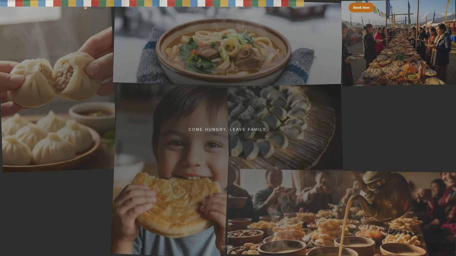 Authentic Himalayan Catering Landing Page Template