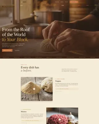 Himalayan Food Truck Event Booking Landing Page