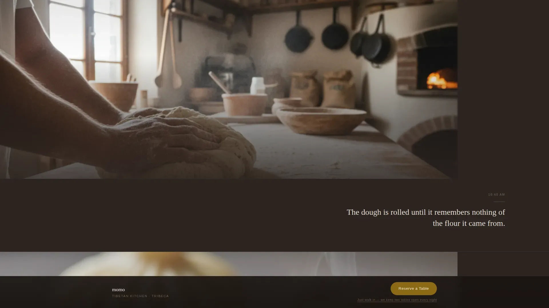 Specialist Regional & Specialty Restaurant Appointment Booking Website Template