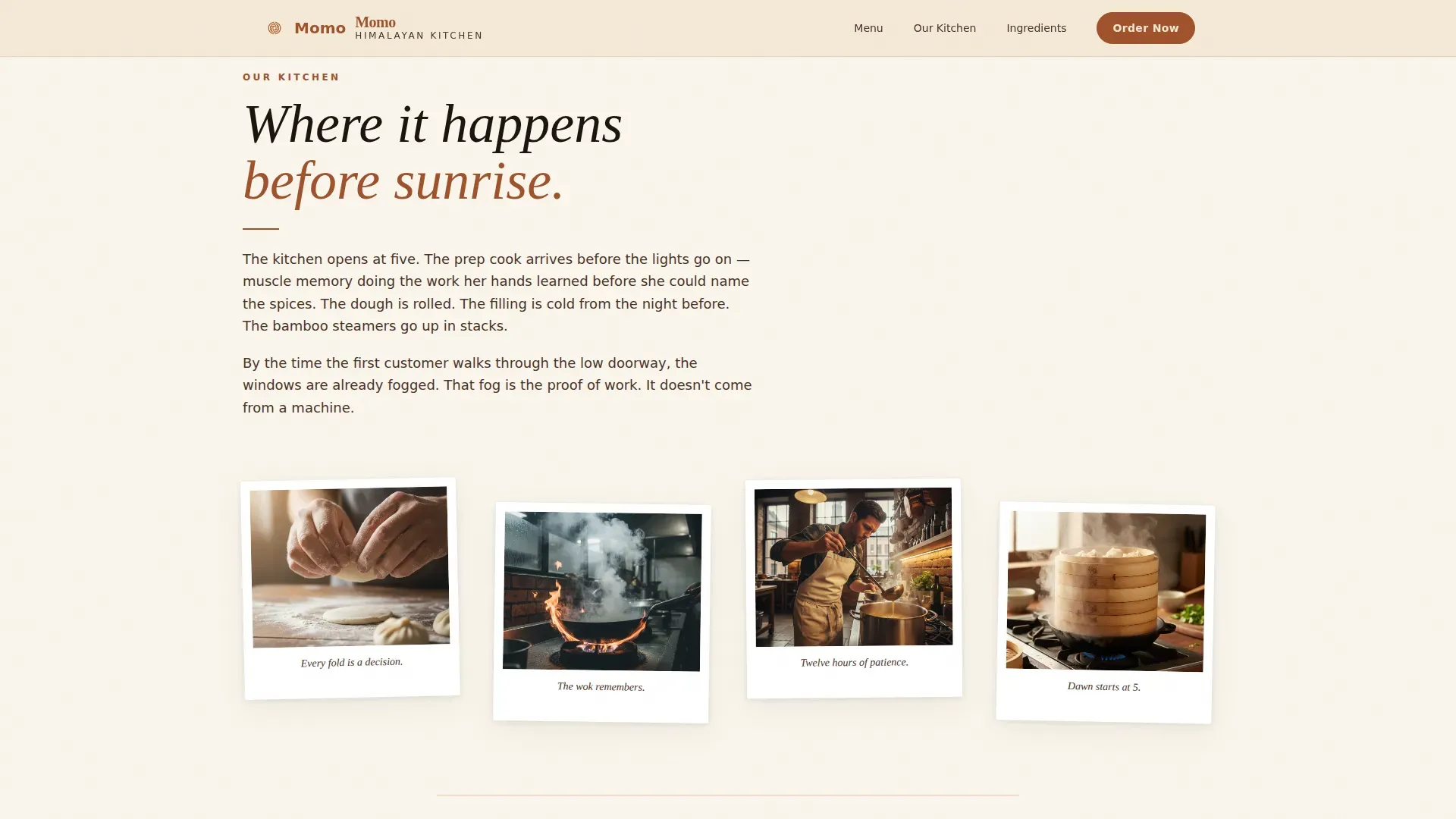 Tibetan Cuisine Professional Website Template
