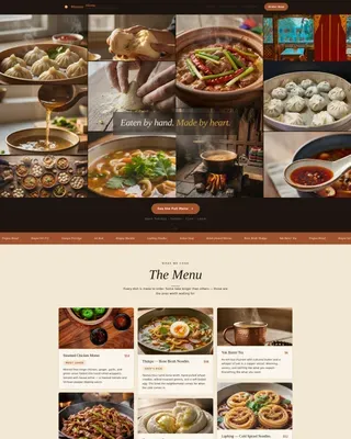 Tibetan Cuisine Professional Website Template