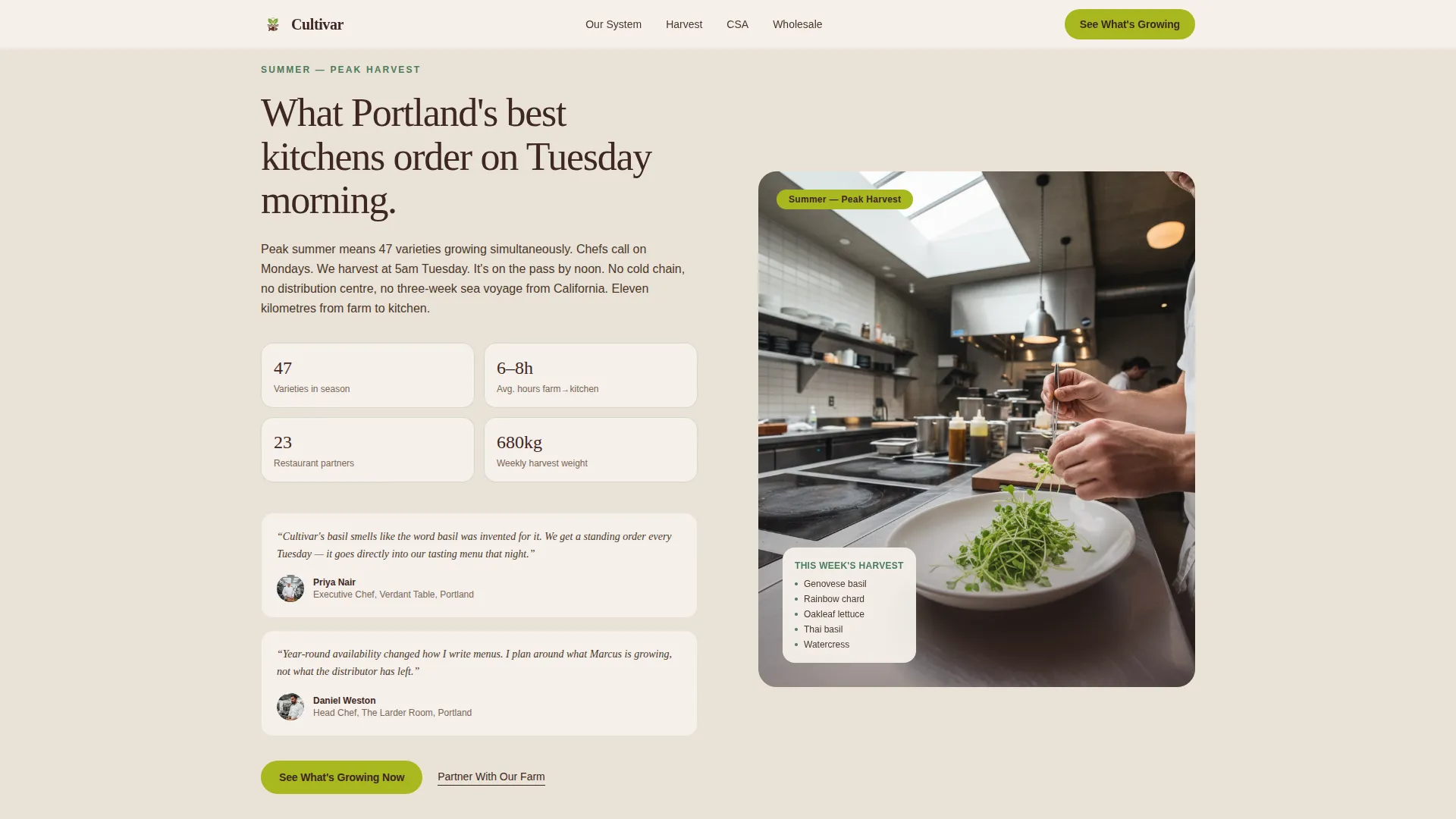 Organic & Sustainable Farm Blog Website Template