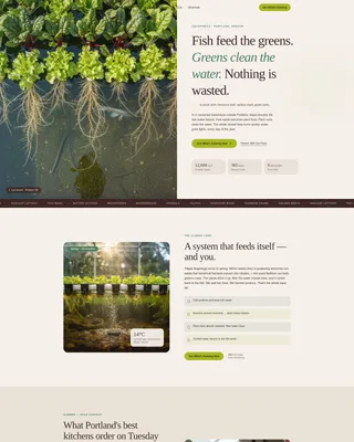 Organic & Sustainable Farm Blog Website Template