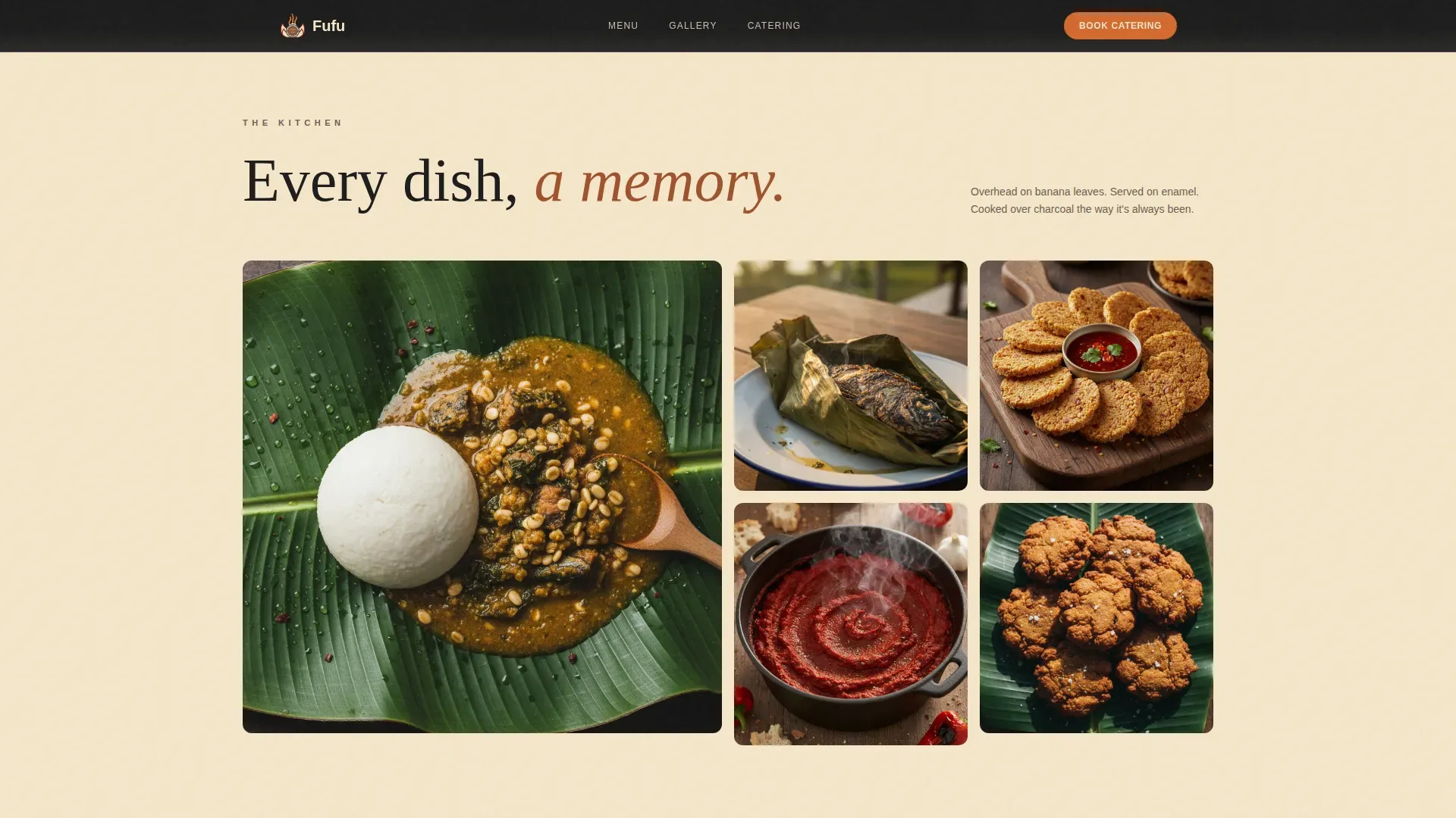Togolese Food Truck Landing Page Template