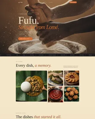 Togolese Food Truck Landing Page Template