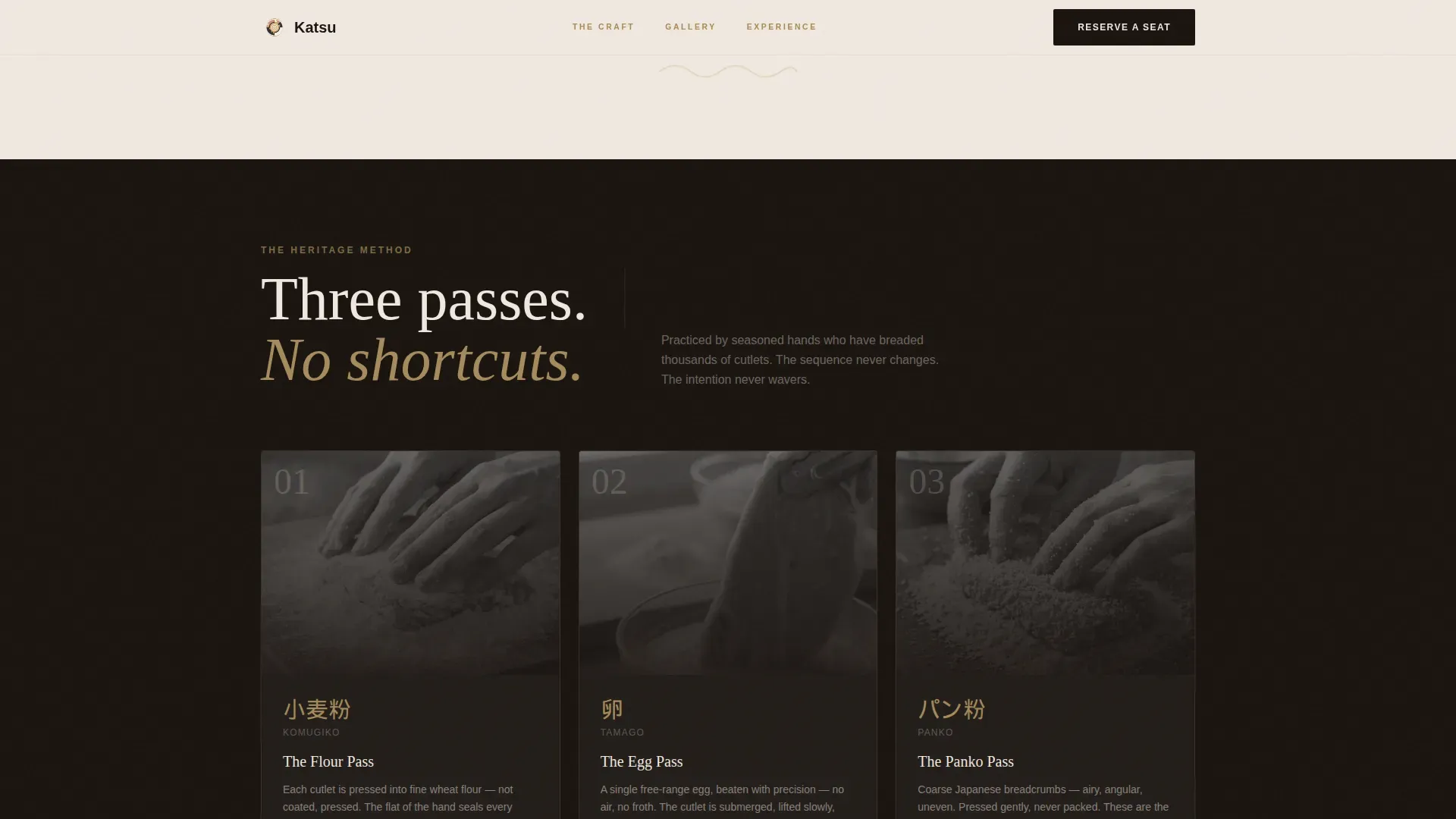Tonkatsu Restaurant Landing Page Template | Haute Craft