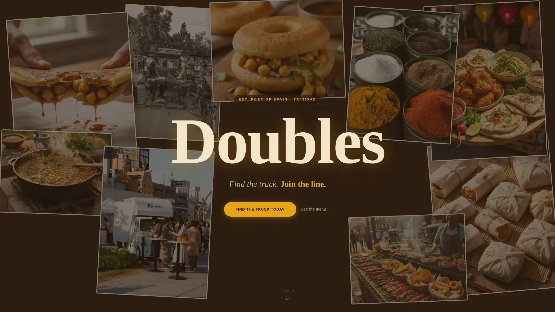 Trinidadian Food Truck Landing Page Template