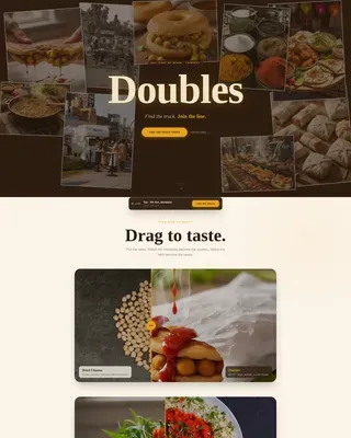 Trinidadian Food Truck Landing Page Template