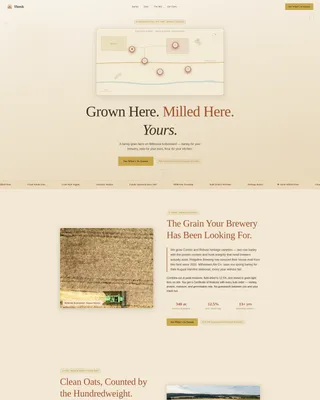 Crop & Grain Farming Specialist Professional Website Template