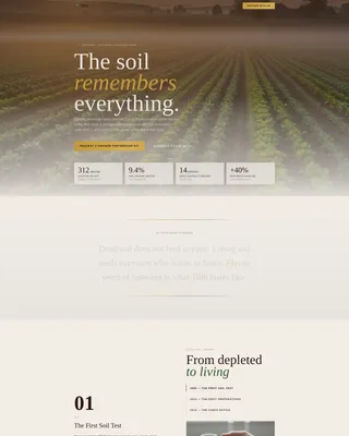 Organic & Sustainable Farm Education Website Template