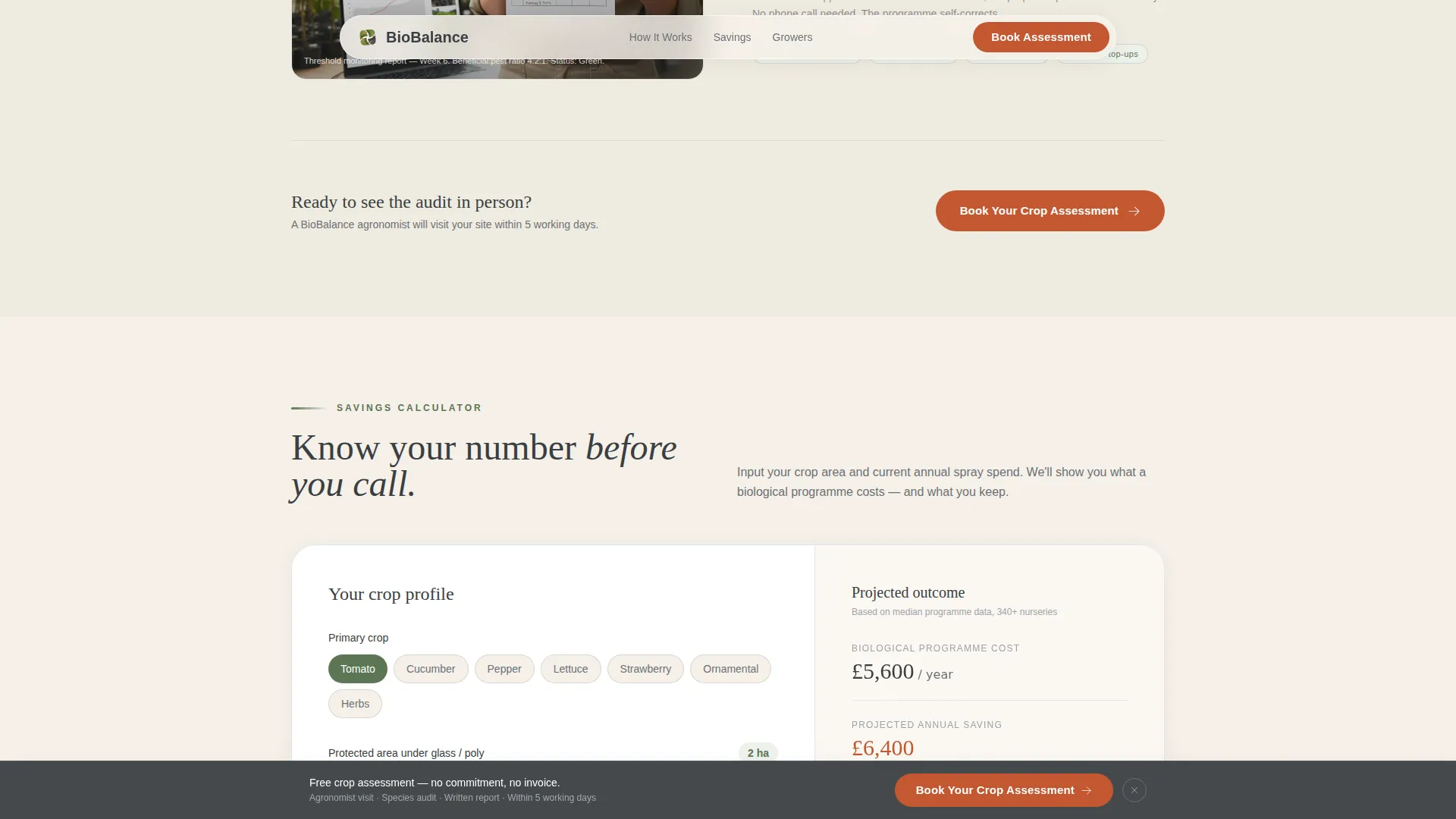 Pest & Crop Protection Booking Website Template