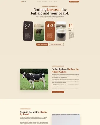 Dairy & Poultry Farm Professional Website Template