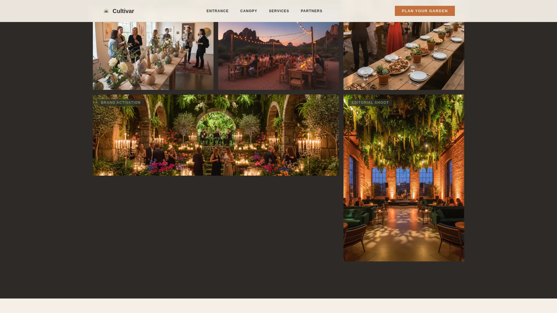 Immersive Cannabis Pop-Up Events Landing Page Template