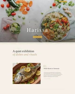 Tunisian Restaurant Gallery Landing Page Template