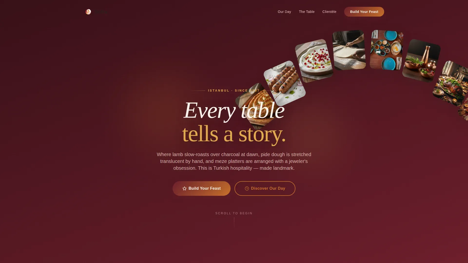 Turkish Catering Landing Page Template | Haute Craft