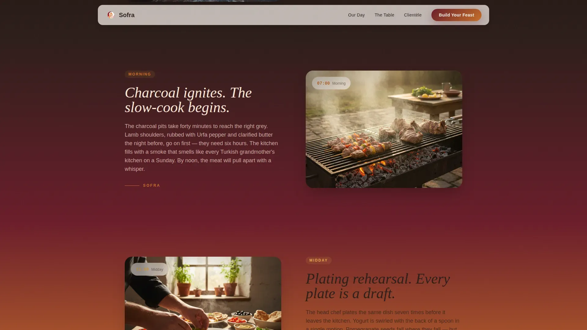 Turkish Catering Landing Page Template | Haute Craft
