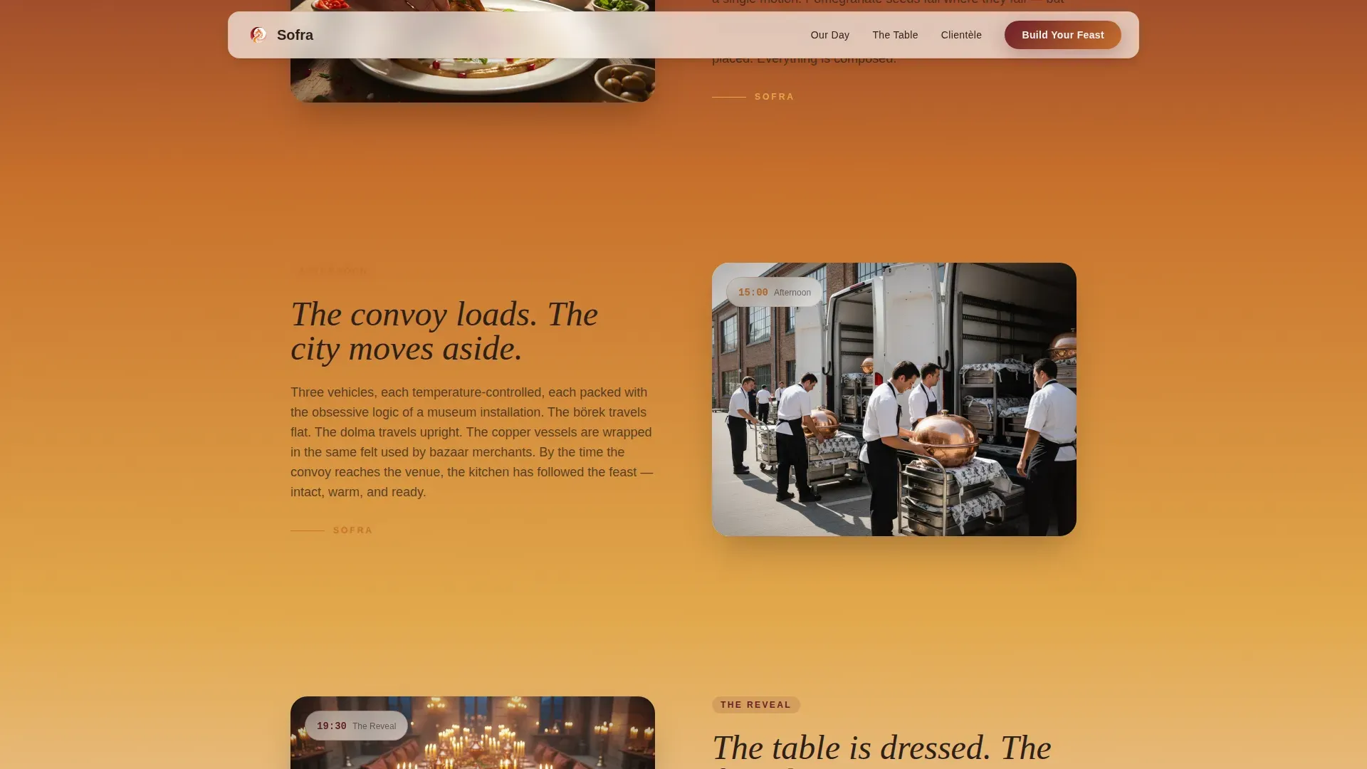 Turkish Catering Landing Page Template | Haute Craft