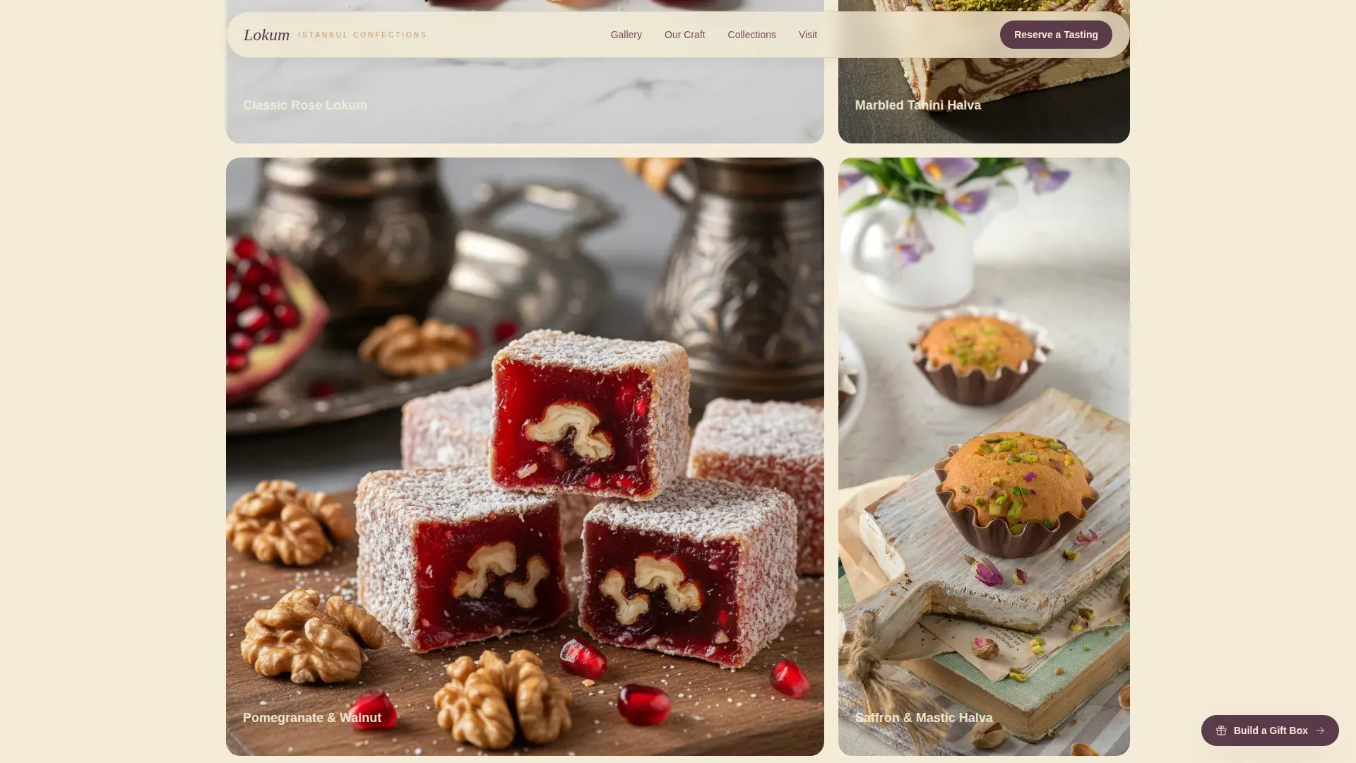 Expert Chocolate & Confectionery Appointment Booking Website Template