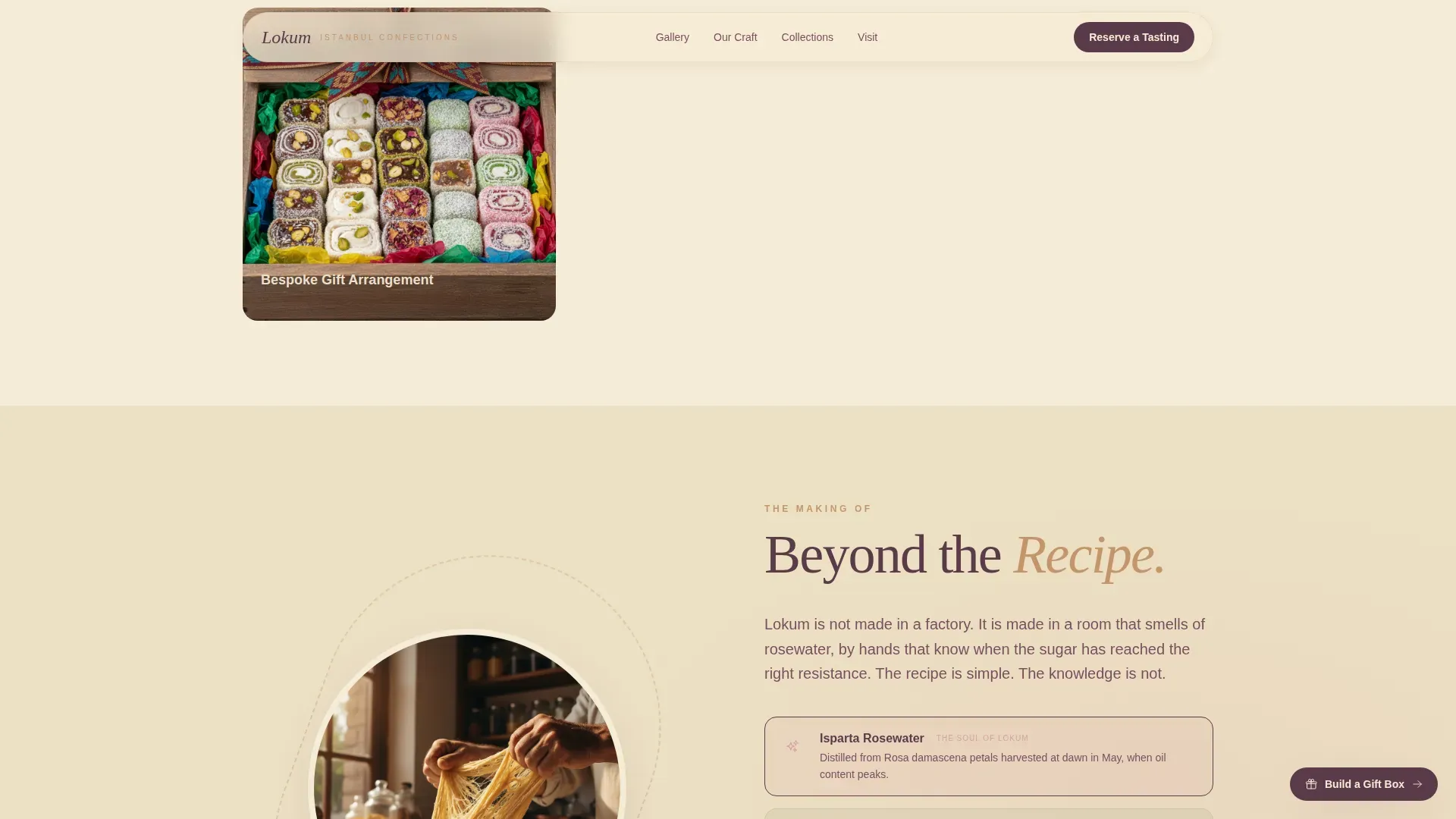 Expert Chocolate & Confectionery Appointment Booking Website Template