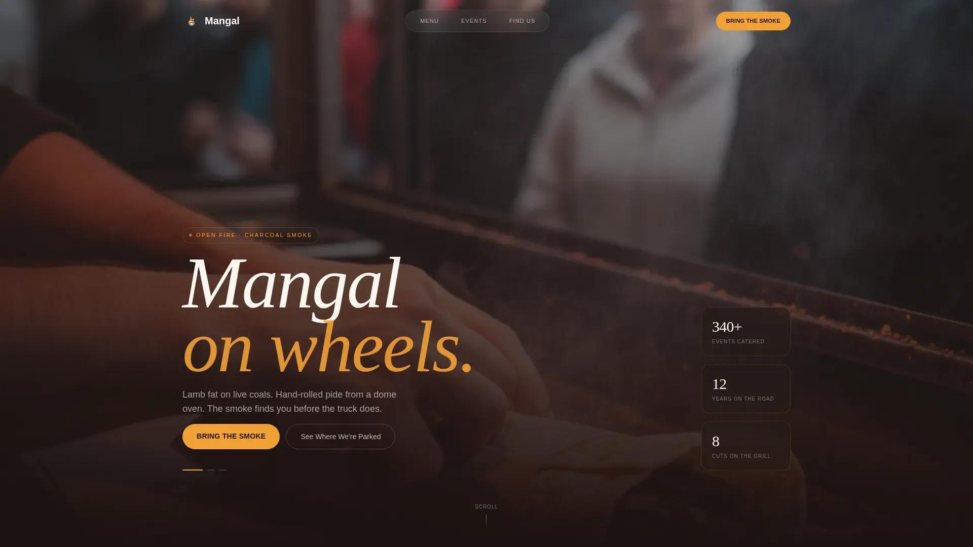 Turkish Food Truck Landing Page Template
