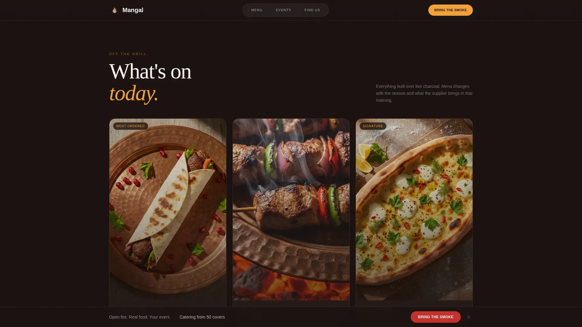 Turkish Food Truck Landing Page Template